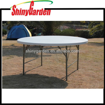 Best sell 4Ft folding in half round plastic table